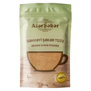 Azərşəkər qəhvəyi şəkər tozu 500qr