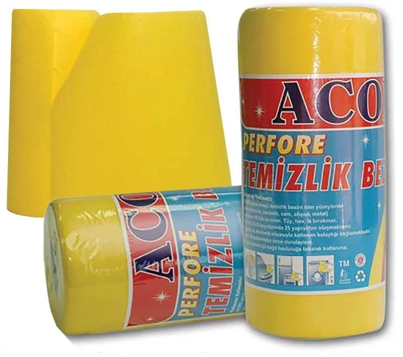 Sarı təmizlik bezi rulon