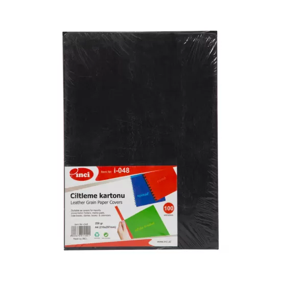 Ciltləmə kartonu qara 250 qr